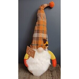 NWT Layerings Harvest 20" Hello Fall Plush Bearded Gnome Thanksgiving Holiday